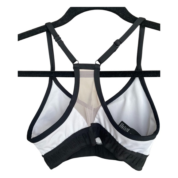 White Racerback Sports Bra - Picture 2 of 3